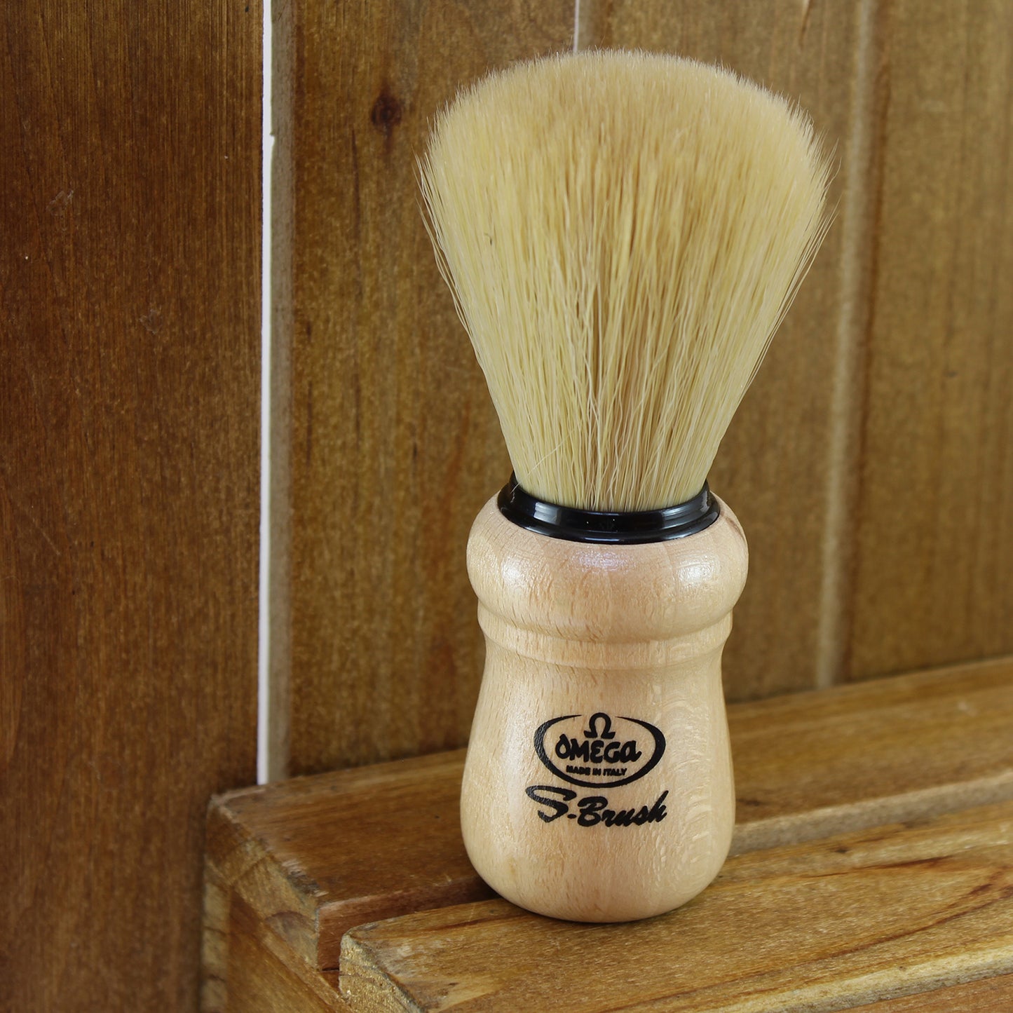 Light Beech Synthetic Shaving Brush