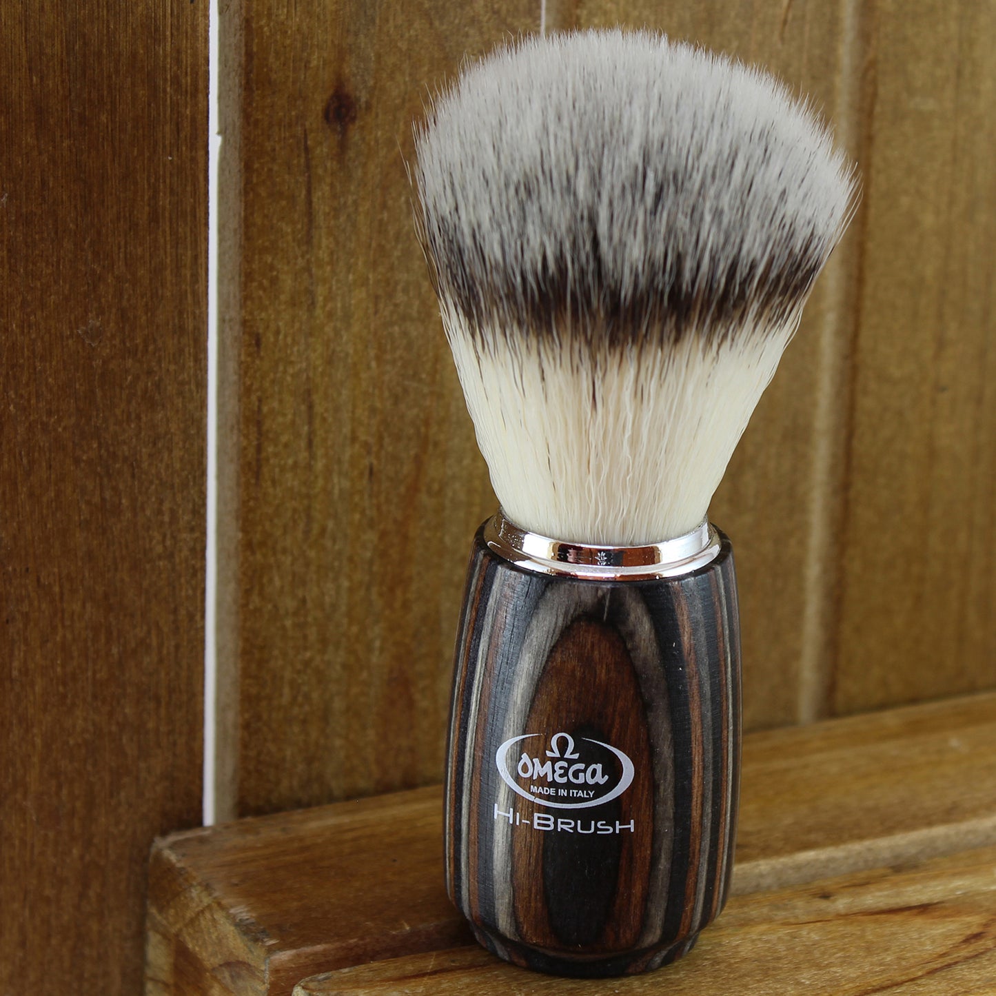 Multi-Wood Synthetic Shaving Brush