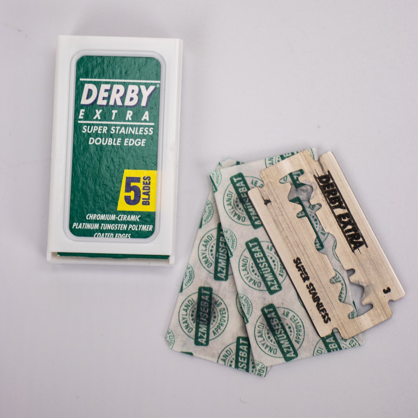 Derby Extra Double Edged Razor Blades.