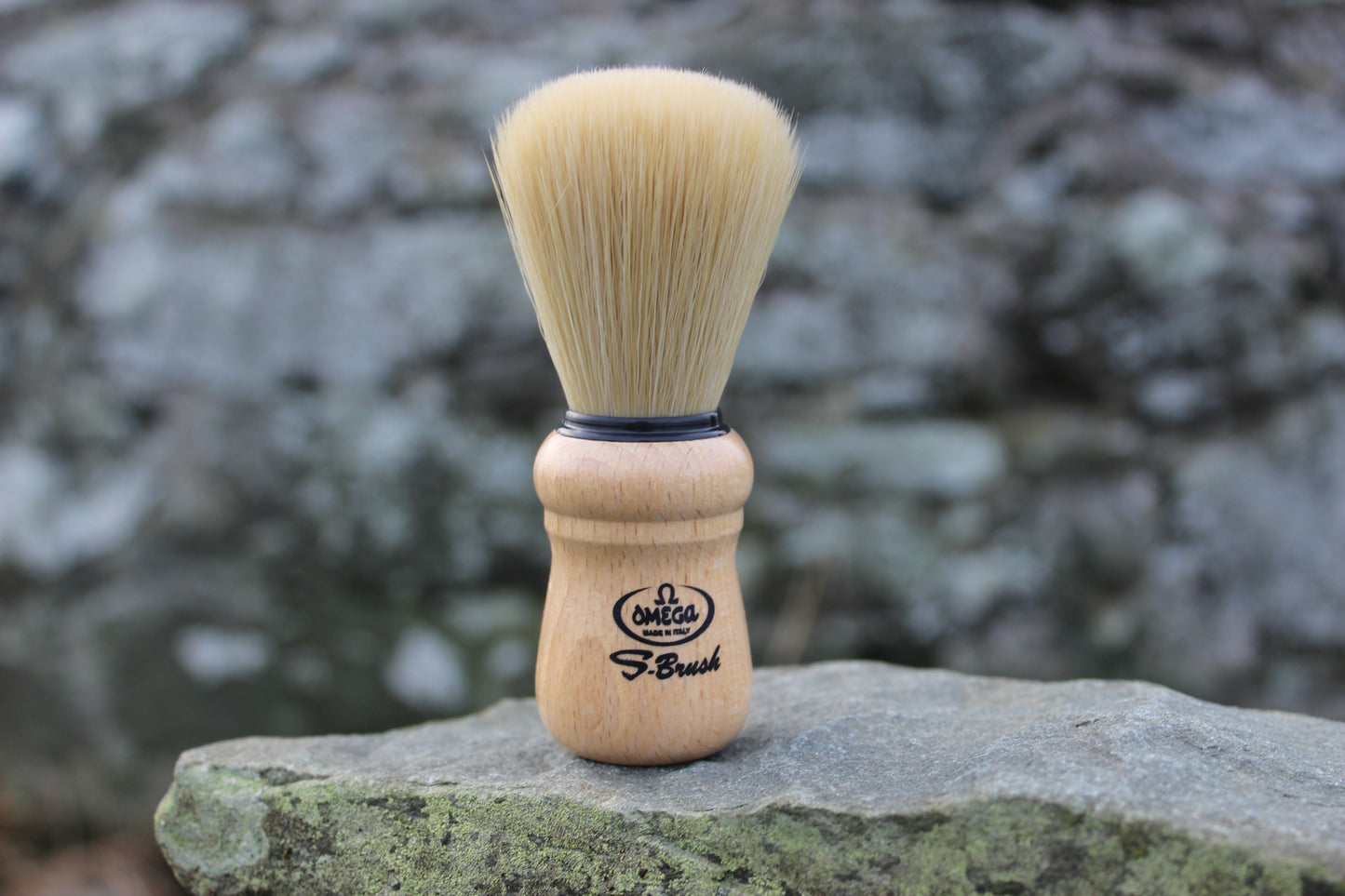 Light Beech Synthetic Shaving Brush